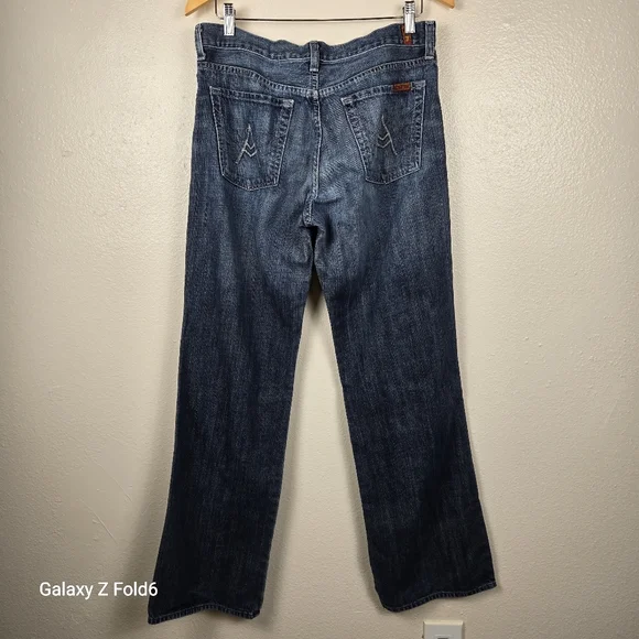 7 For All Mankind Men’s Relaxed Fit Jeans 32x32 Button Fly A Pocket T531061U USA - Picture 2 of 9